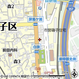 焼肉レストラン 明月館 横浜磯子本店周辺の地図