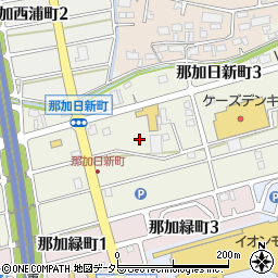 岐阜県各務原市那加日新町周辺の地図