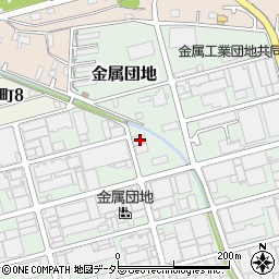 岐阜県各務原市金属団地24周辺の地図