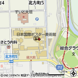 日本国際ポスター美術館周辺の地図