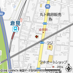 ガスト倉見店周辺の地図