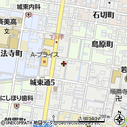 ミニストップ岐阜城東通店周辺の地図