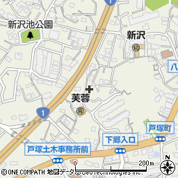 神奈川県横浜市戸塚区戸塚町3747-6周辺の地図