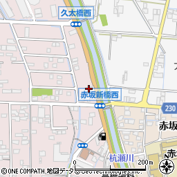 ファミリーマート大垣赤坂店周辺の地図