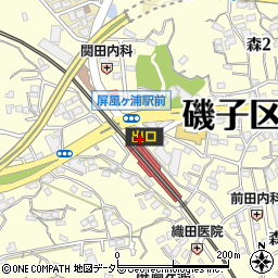 京浜急行電鉄株式会社　屏風浦駅周辺の地図