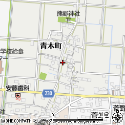 岐阜県大垣市青木町2009周辺の地図