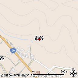 鳥取県八頭郡八頭町市谷周辺の地図