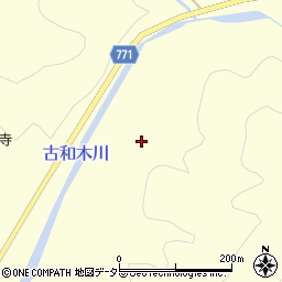 古和木川周辺の地図