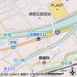 荘原駅入口周辺の地図