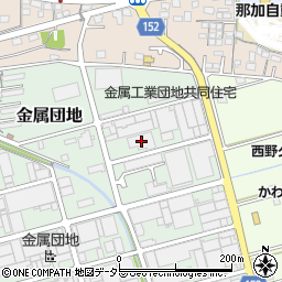 岐阜県各務原市金属団地186周辺の地図