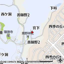 愛知県犬山市善師野（海老街道）周辺の地図