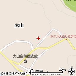 大山寺県営第一駐車場周辺の地図