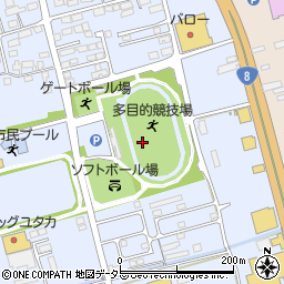 長浜市多目的競技場「神照運動公園」周辺の地図