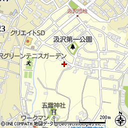 神奈川県横浜市戸塚区汲沢町1301-7周辺の地図
