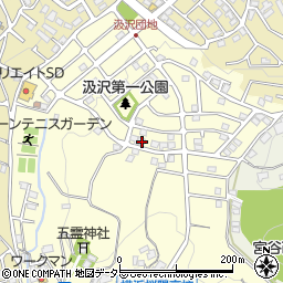 神奈川県横浜市戸塚区汲沢町1282-109周辺の地図