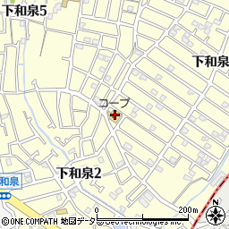 生活協同組合コープかながわ和泉店周辺の地図