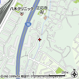 神奈川県横浜市港南区野庭町434-8周辺の地図