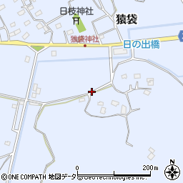 千葉県茂原市猿袋周辺の地図