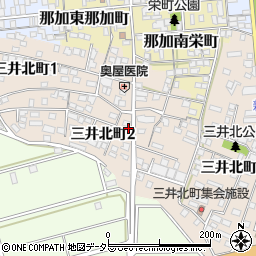 岐阜県各務原市三井北町周辺の地図