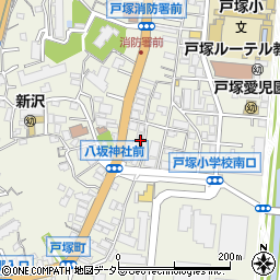 神奈川県横浜市戸塚区戸塚町3913周辺の地図