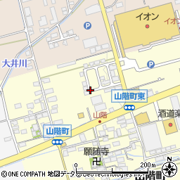 滋賀県長浜市山階町周辺の地図
