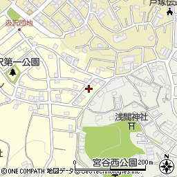 神奈川県横浜市戸塚区汲沢町1282-29周辺の地図