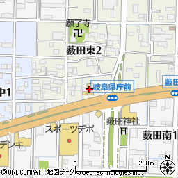 ダイソー岐阜県庁前店周辺の地図