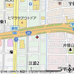 タイヤ＆ホイール館　フジスペシャルブランドルート（Ｒ）２１岐阜周辺の地図