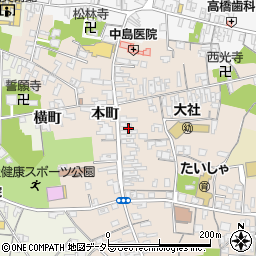 島根県出雲市大社町杵築南本町1157周辺の地図