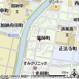 岐阜県岐阜市薬師町周辺の地図