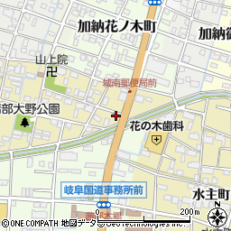 岐阜城南郵便局 ＡＴＭ周辺の地図