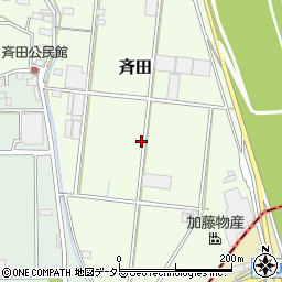 岐阜県安八郡神戸町斉田517周辺の地図