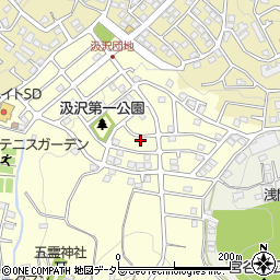 神奈川県横浜市戸塚区汲沢町1282-101周辺の地図