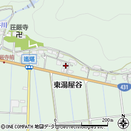 島根県出雲市大社町遙堪東湯屋谷周辺の地図