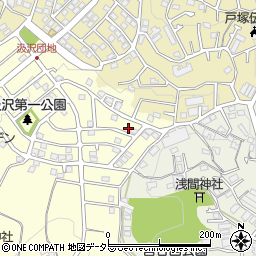 神奈川県横浜市戸塚区汲沢町1282-68周辺の地図