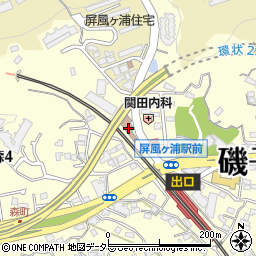 横浜市屏風ヶ浦地域ケアプラザ周辺の地図