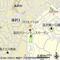 有限会社ボーンズウエスト横浜テニススクール周辺の地図