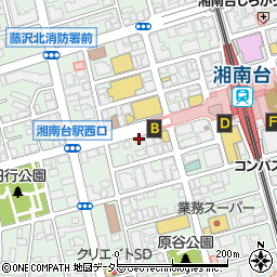 ニッポンレンタカー湘南台駅前営業所周辺の地図