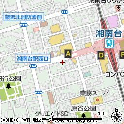 ニッポンレンタカー湘南台駅前営業所周辺の地図