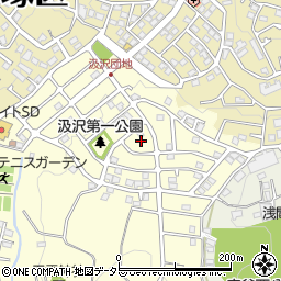 神奈川県横浜市戸塚区汲沢町1282-87周辺の地図