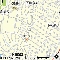 神奈川県横浜市泉区下和泉周辺の地図