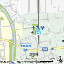 十九条駅周辺の地図
