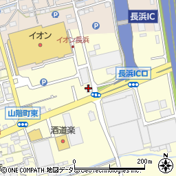 ビリオン珈琲長浜店周辺の地図
