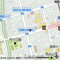 タイムズ湘南台駅西口第３駐車場周辺の地図