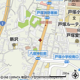 神奈川県横浜市戸塚区戸塚町4172周辺の地図