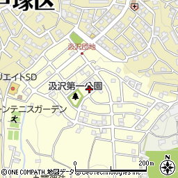 神奈川県横浜市戸塚区汲沢町1301-37周辺の地図