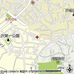 神奈川県横浜市戸塚区汲沢町1380周辺の地図