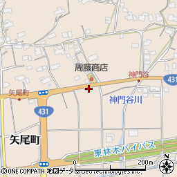 島根県出雲市矢尾町498周辺の地図