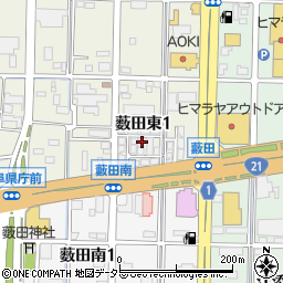 株式会社一条工務店　岐阜県庁前東展示場周辺の地図