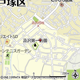 神奈川県横浜市戸塚区汲沢町1301-41周辺の地図